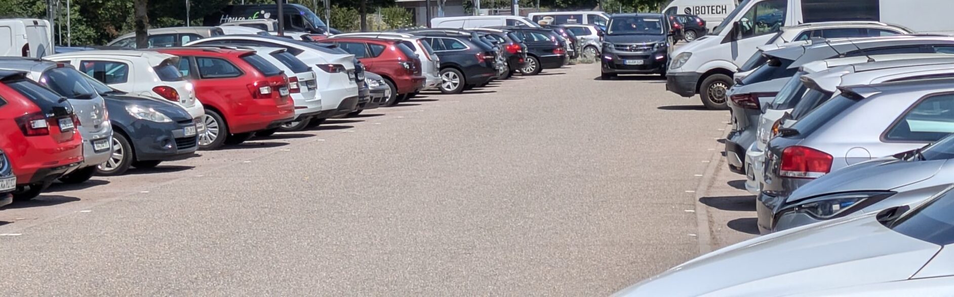 Parken auf der Festwiese in Neustadt an der Weinstraße